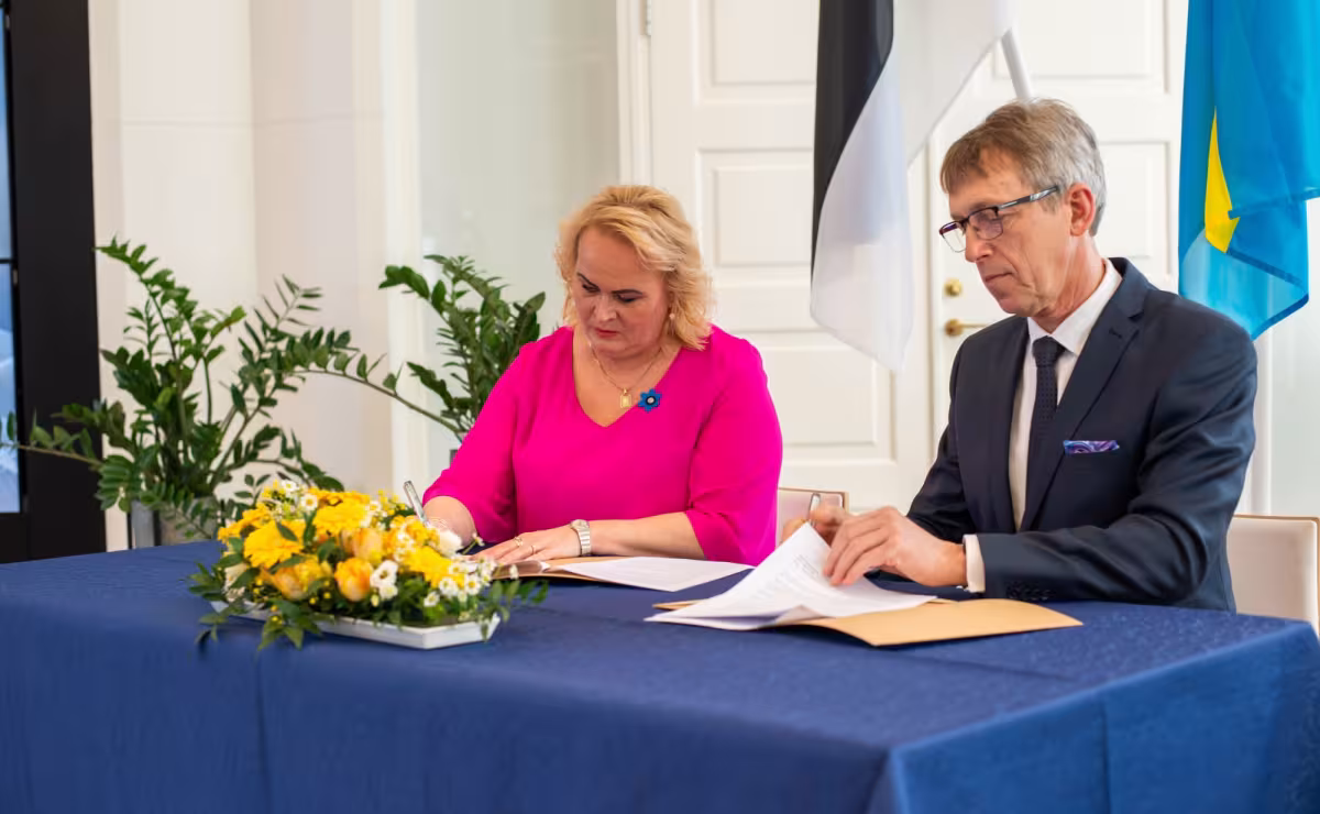 Rakvere linnapea Triin Varek ja Eesti Kultuurkapitali juhataja Margus Allikmaa